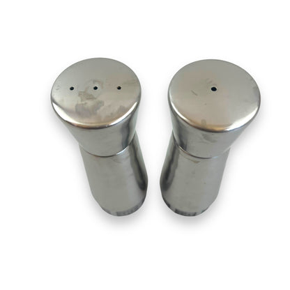 Stainless Steel Salt and Pepper Shakers with Ornate Floral Trim by Wiltshire