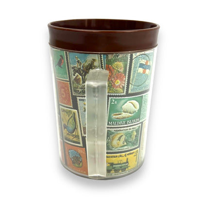 Postage Stamp Plastic Cup