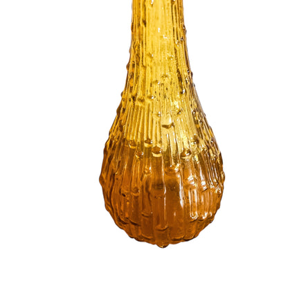Amber Glass Wax-Drip Genie Bottle