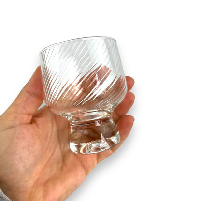 Crown Corning “Regis” Swirl 9cm tall Glass Set of 6