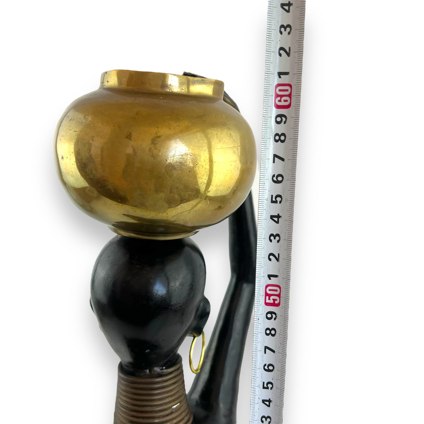 Karl Hagenauer Sitting African Woman Brass Sculpture