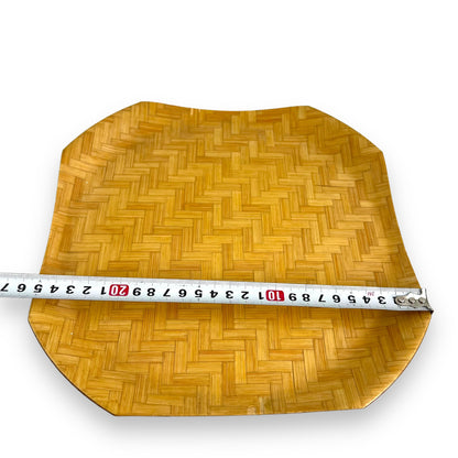 Bamboo weave plate