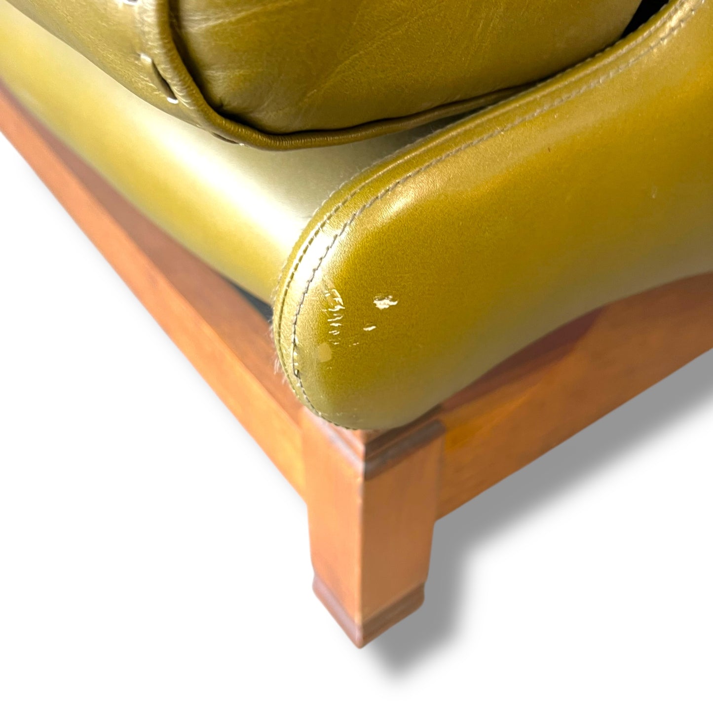 Olive Green Leather Moran Lounge – Australian Made