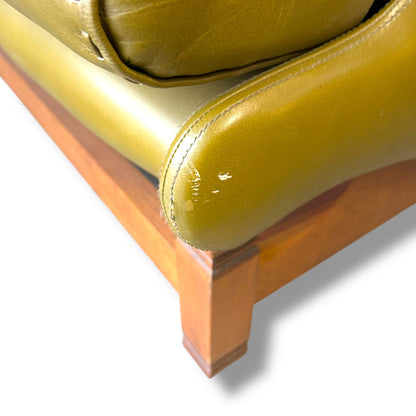 Olive Green Leather Moran Lounge – Australian Made