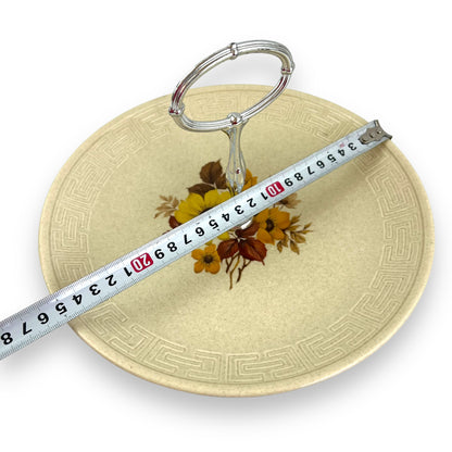 Johnson Australia Cake Plate with silver carry handle