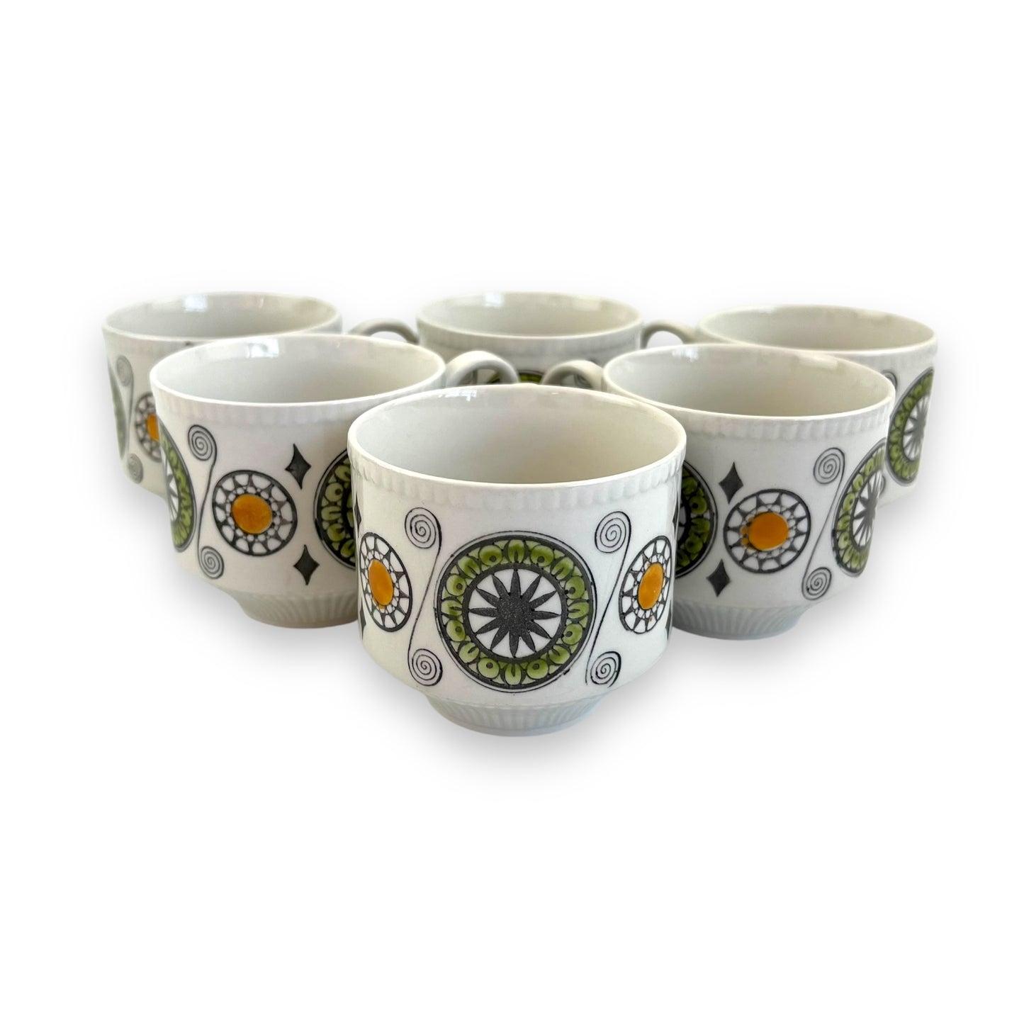 Kathie Winkle Broadhurst Teacup Set of 6