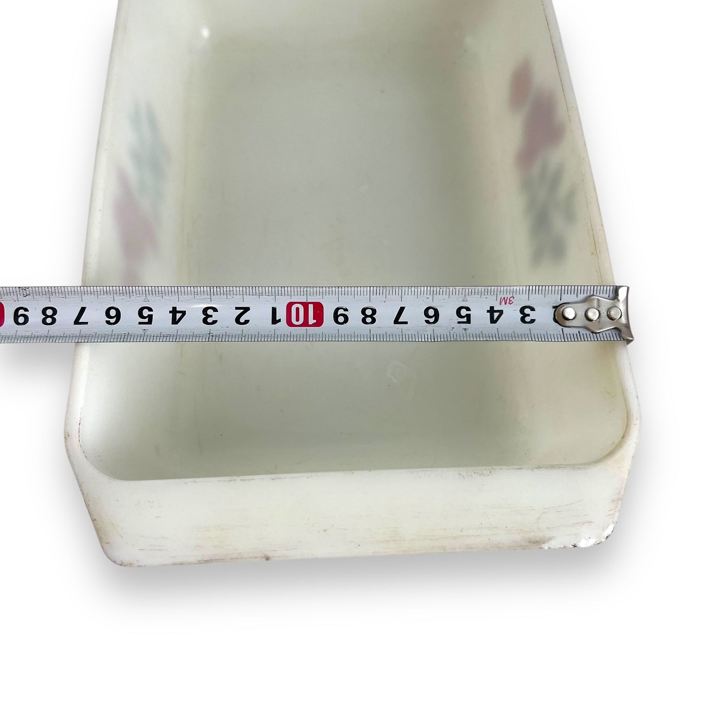 Pyrex “June Rose” Milk Glass Baking Dish