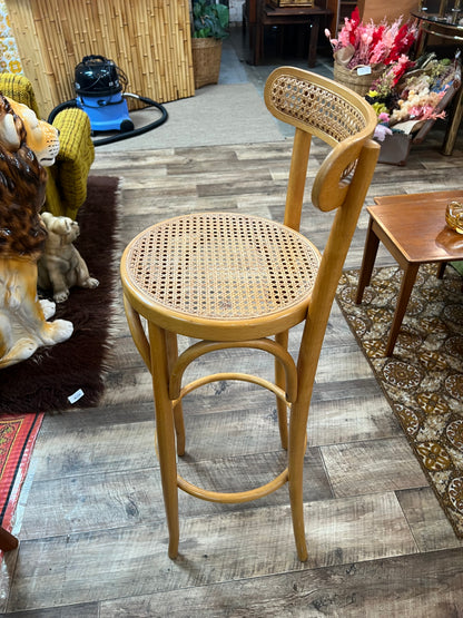 Bentwood & Cane Bar Stool – Thonet Style