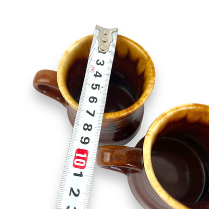 Brown Drip Glaze Mug Set of 4