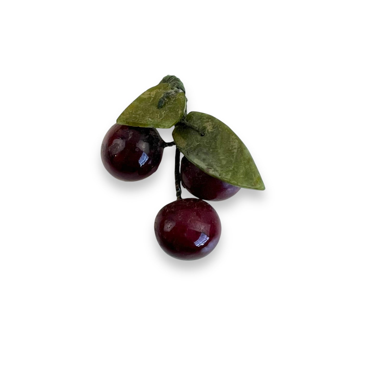 Glass cherry ornament