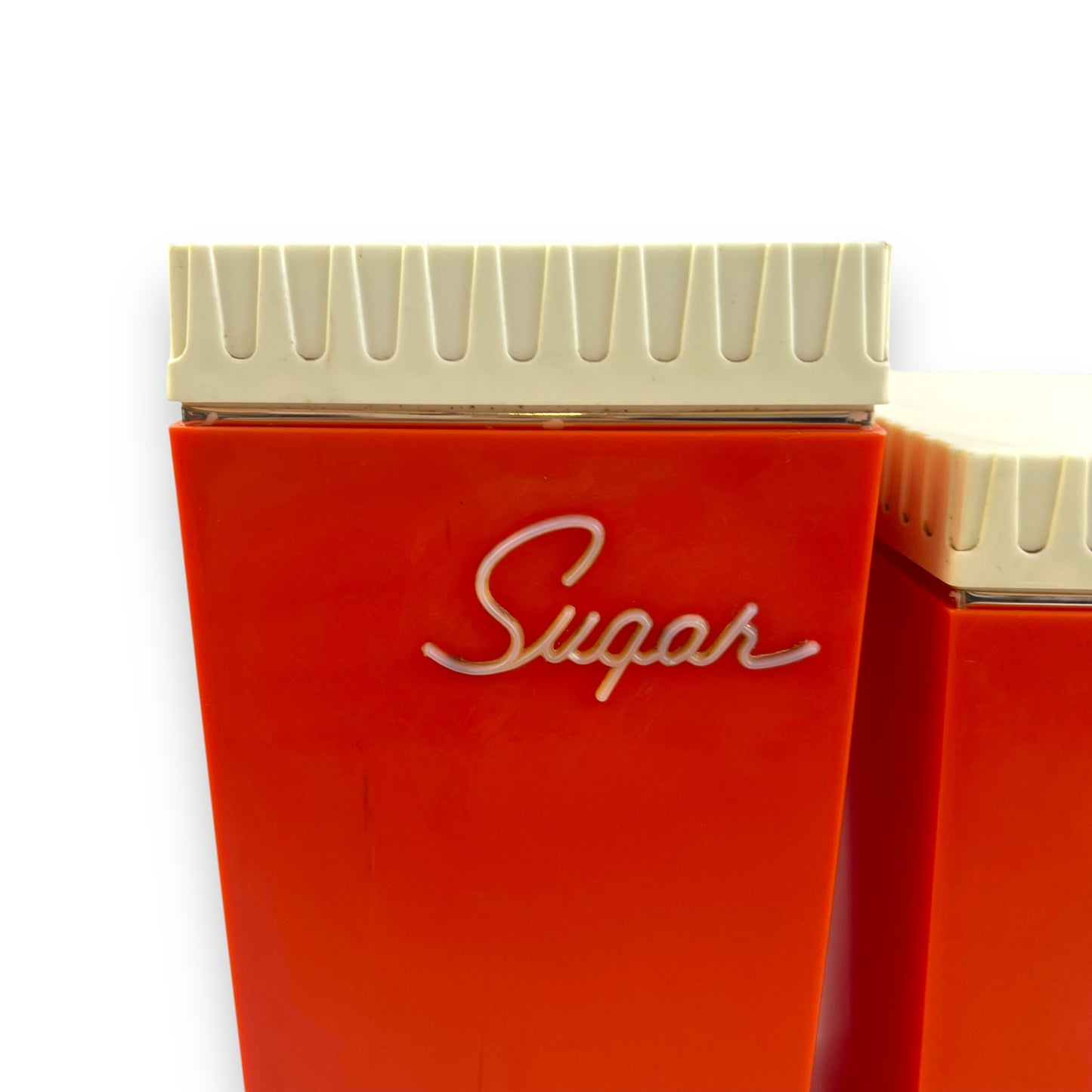 Capri by B.X Plastics Australia Orange & Cream Canister Set