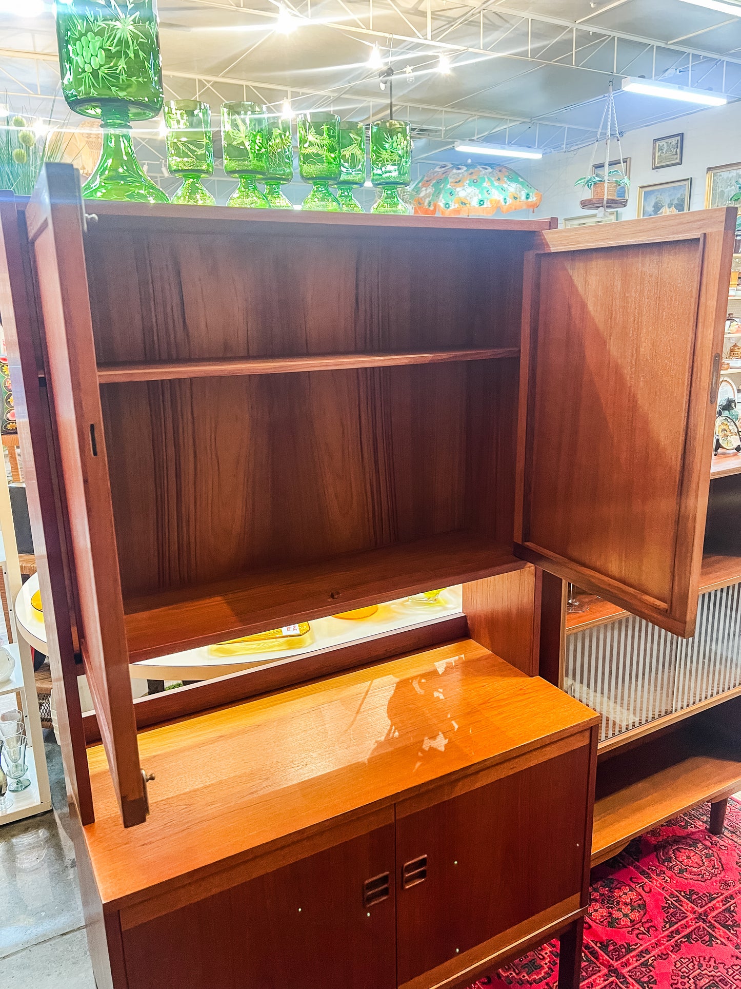 Mid-Century Teak Shelf & Bar Cabinet – Carl Johansson for Bogaryds, 1960s/70s