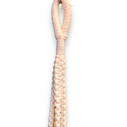 Macrame Plant Pot Holder with wooden Beads