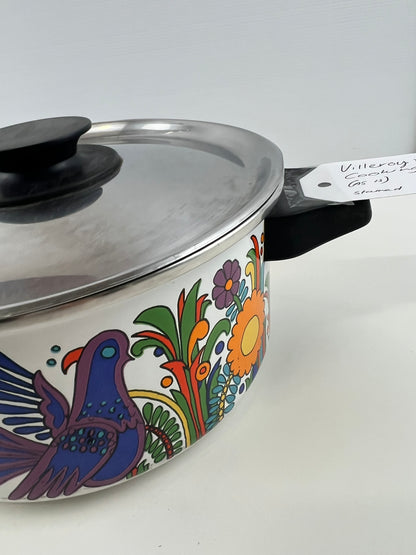 Villeroy & Boch Acapulco Enamel Cooking Pot – Colourful Birds & Flowers