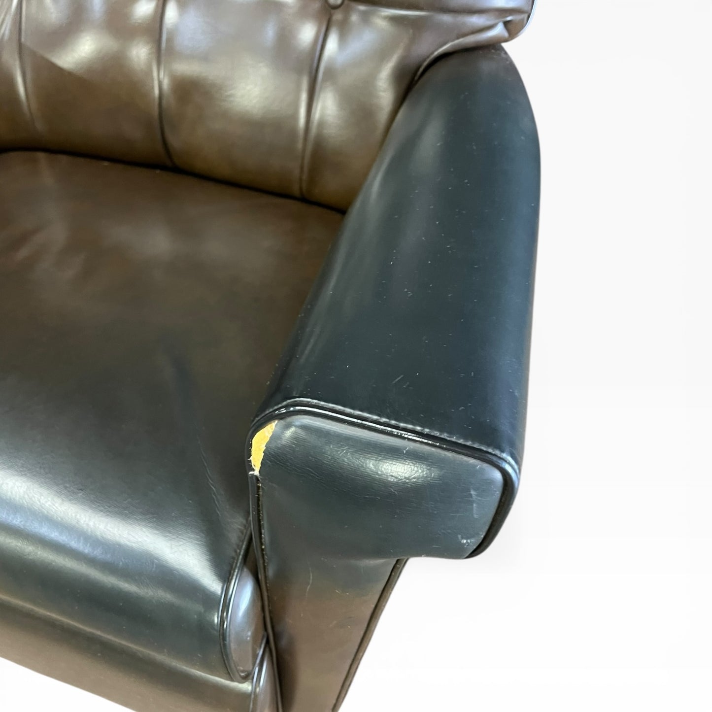 Jason La-Z-Boy Recliner Armchair – Brown Vinyl