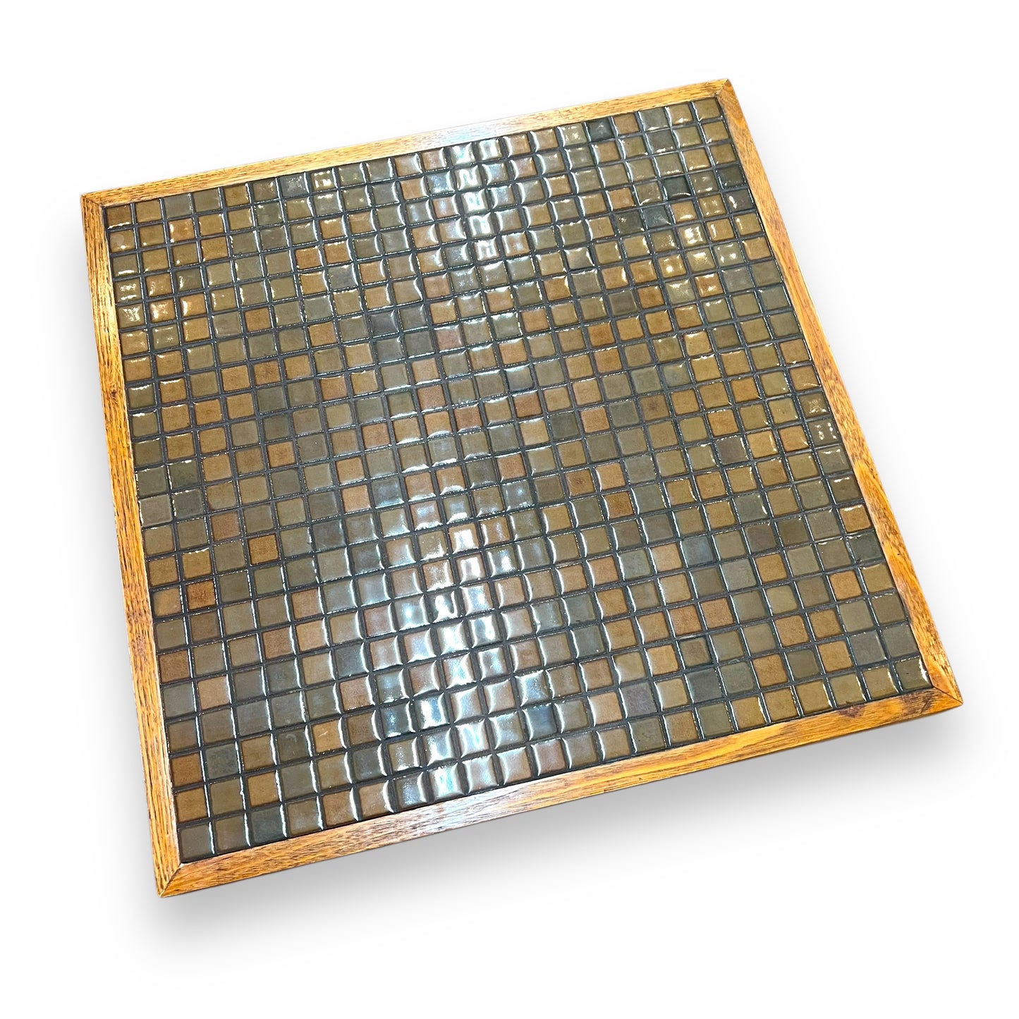 Mid-Century Mosaic Tile square coffee Table