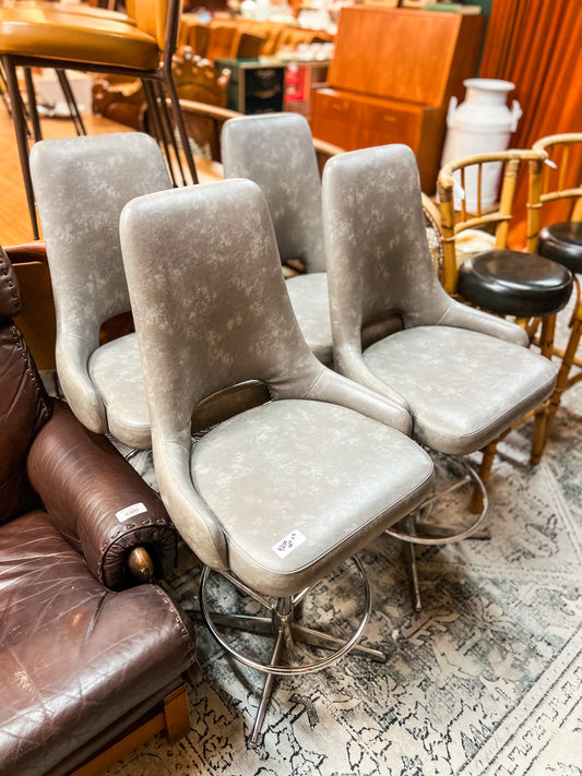 Set of 4 Mid Century Kendall Furniture Swivel Bar Stools – Melbourne Made