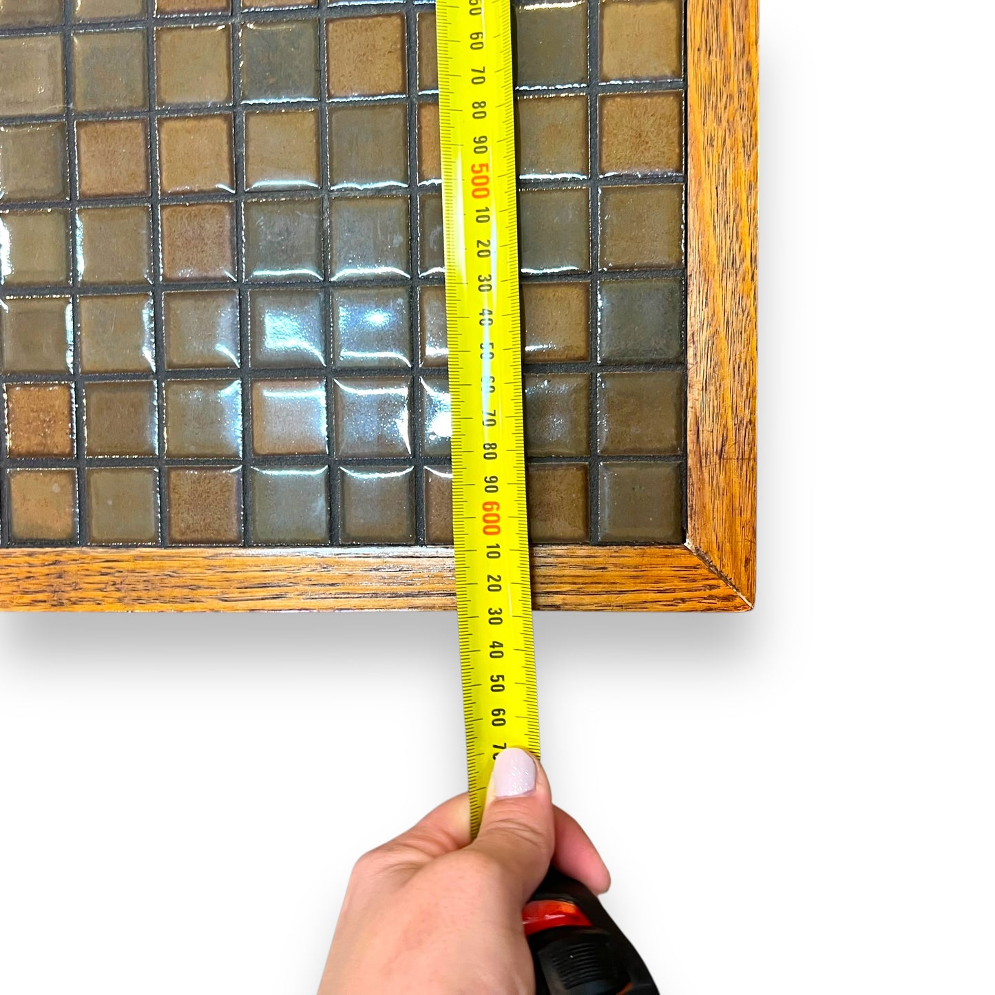 Mid-Century Mosaic Tile square coffee Table