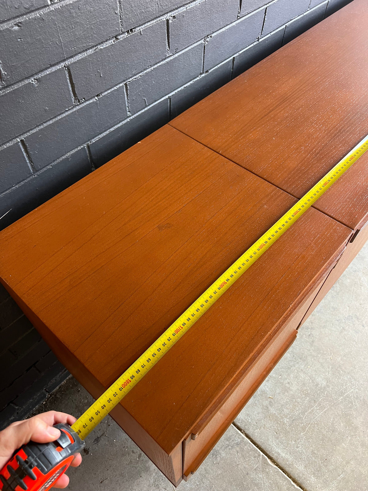 Wrightbuilt Mid-Century Teak Sideboard with Cocktail Bar
