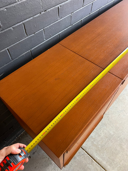 Wrightbuilt Mid-Century Teak Sideboard with Cocktail Bar