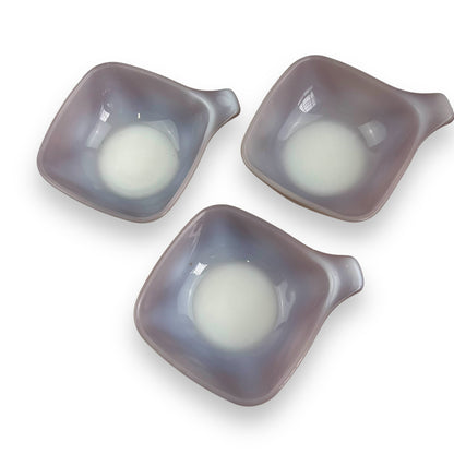 Crown Pyrex Ramekin Set of 3 Dark Purple Maroon colour
