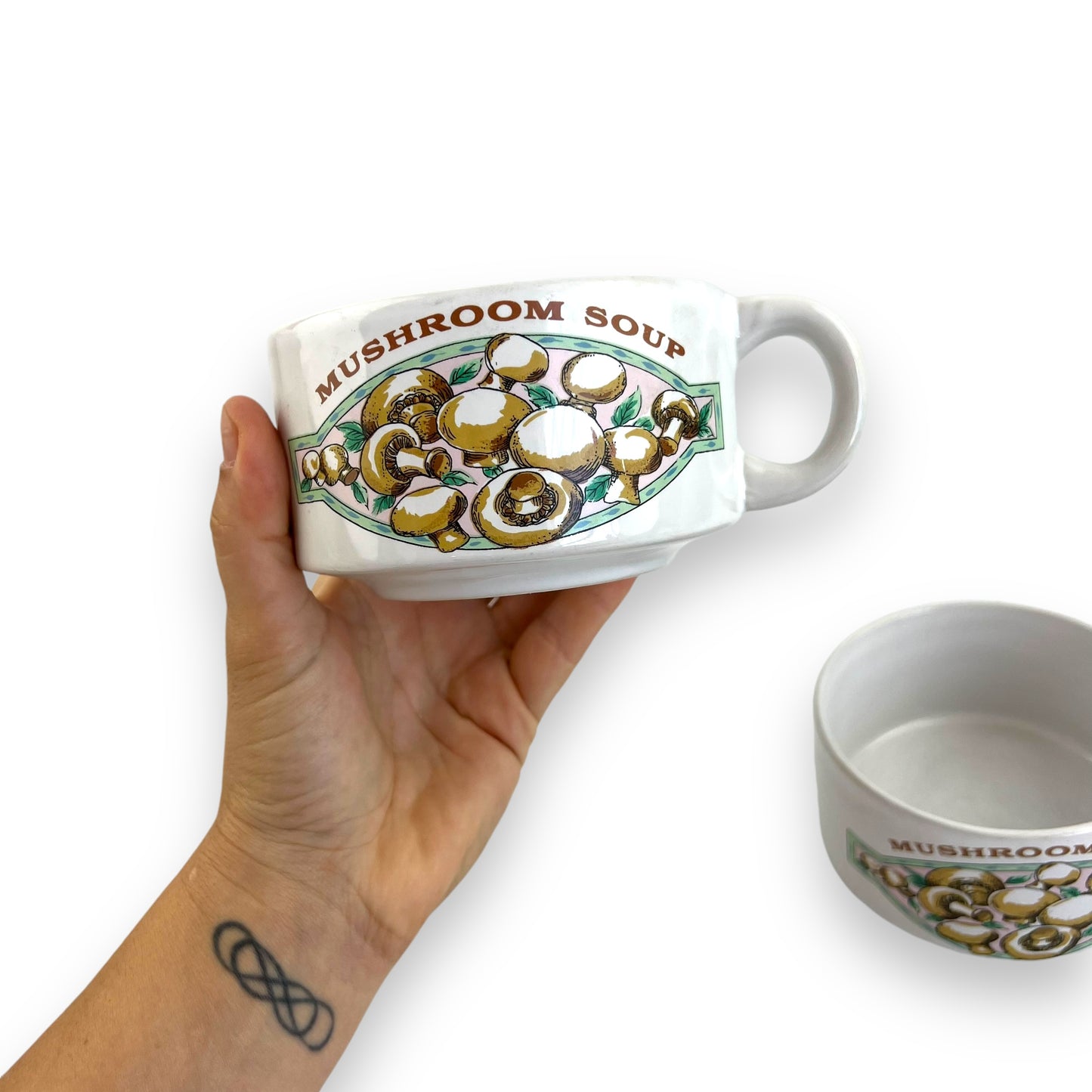 Pair of Mushroom Soup Mugs