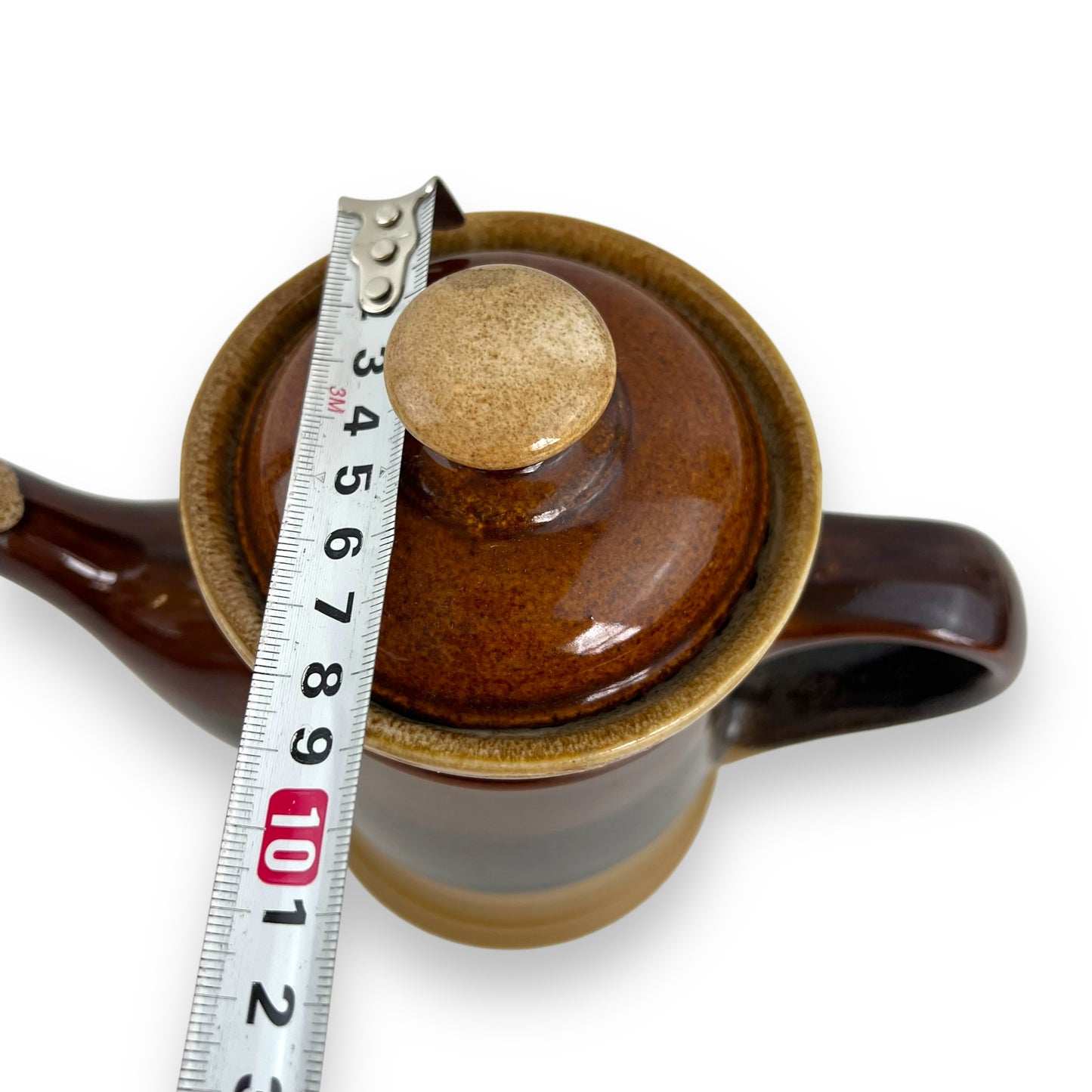 Ceramic Teapot with Brown Gradient Glaze