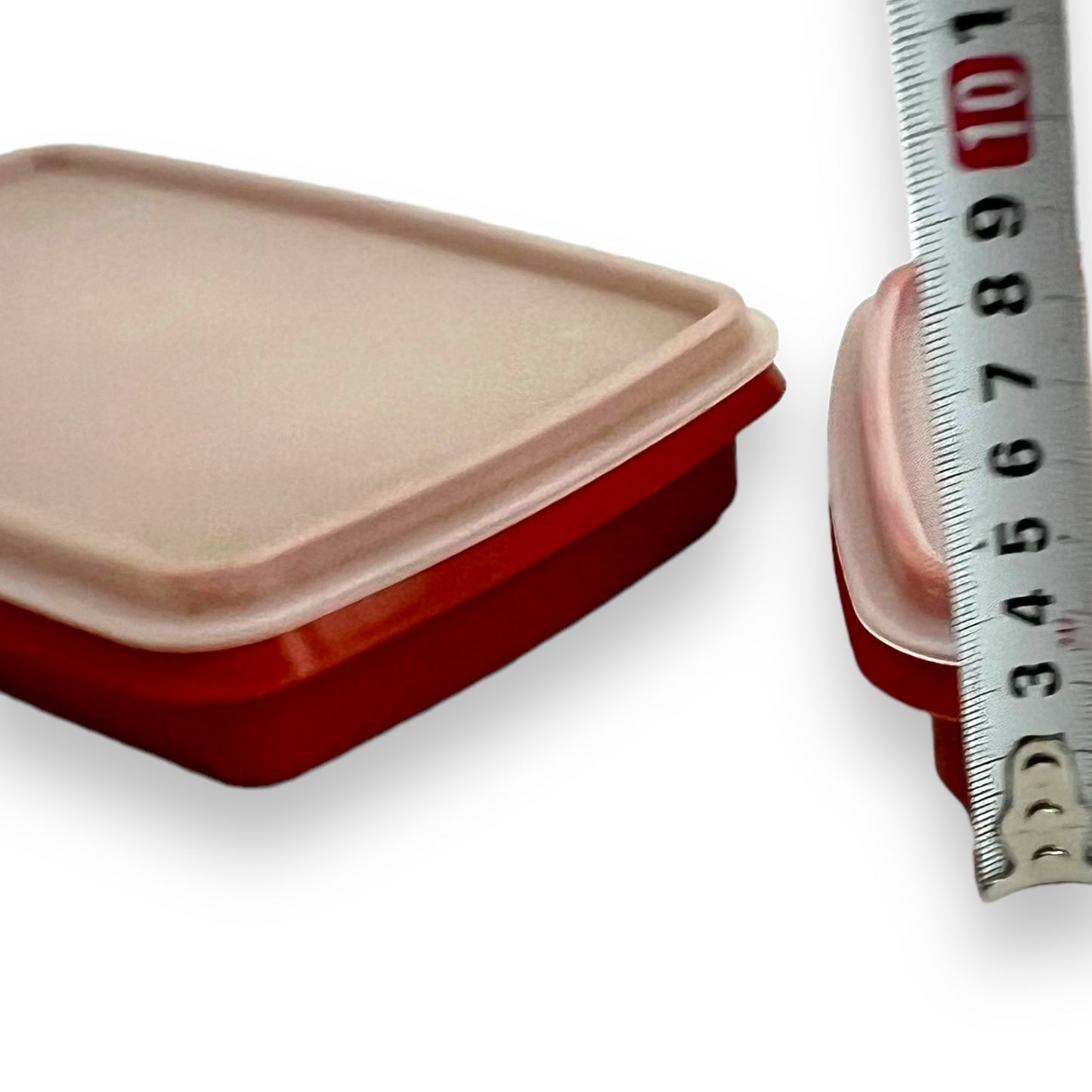 X2 Red Rectangle Tupperware Containers