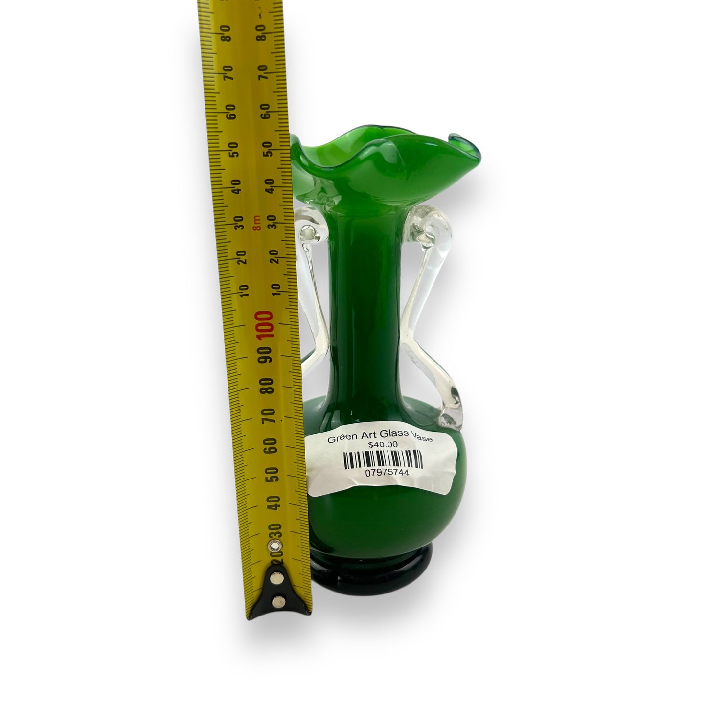 Green Art Glass Vase