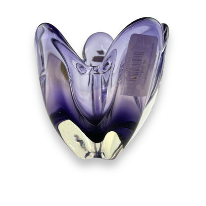 Purple Handkerchief Art Glass Vase
