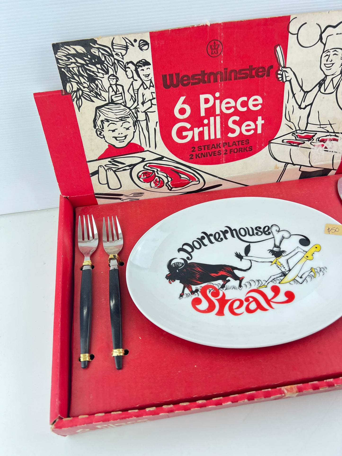 Westminster ‘Porterhouse Steak’ 6 Piece Grill Set – Original Box
