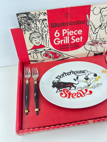 Westminster ‘Porterhouse Steak’ 6 Piece Grill Set – Original Box