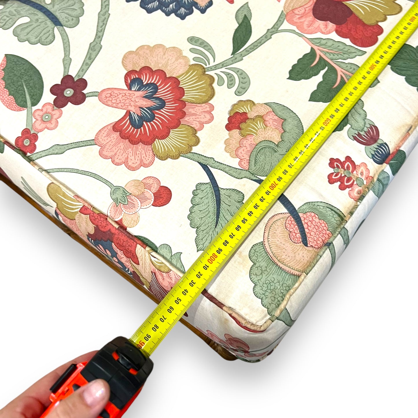 Cane 4 Piece Modular Lounge Floral Cushions