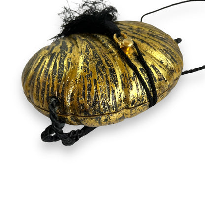 Gold & Black Wooden Evening Bag - Timmy Woods Style