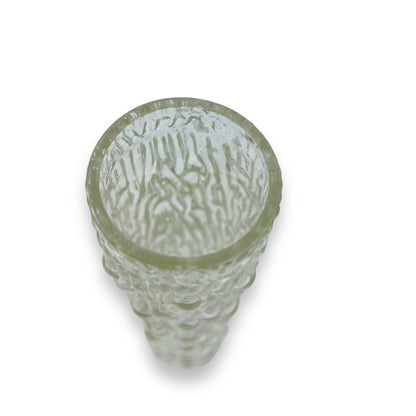 Clear Bark Glass Solifleur Vase