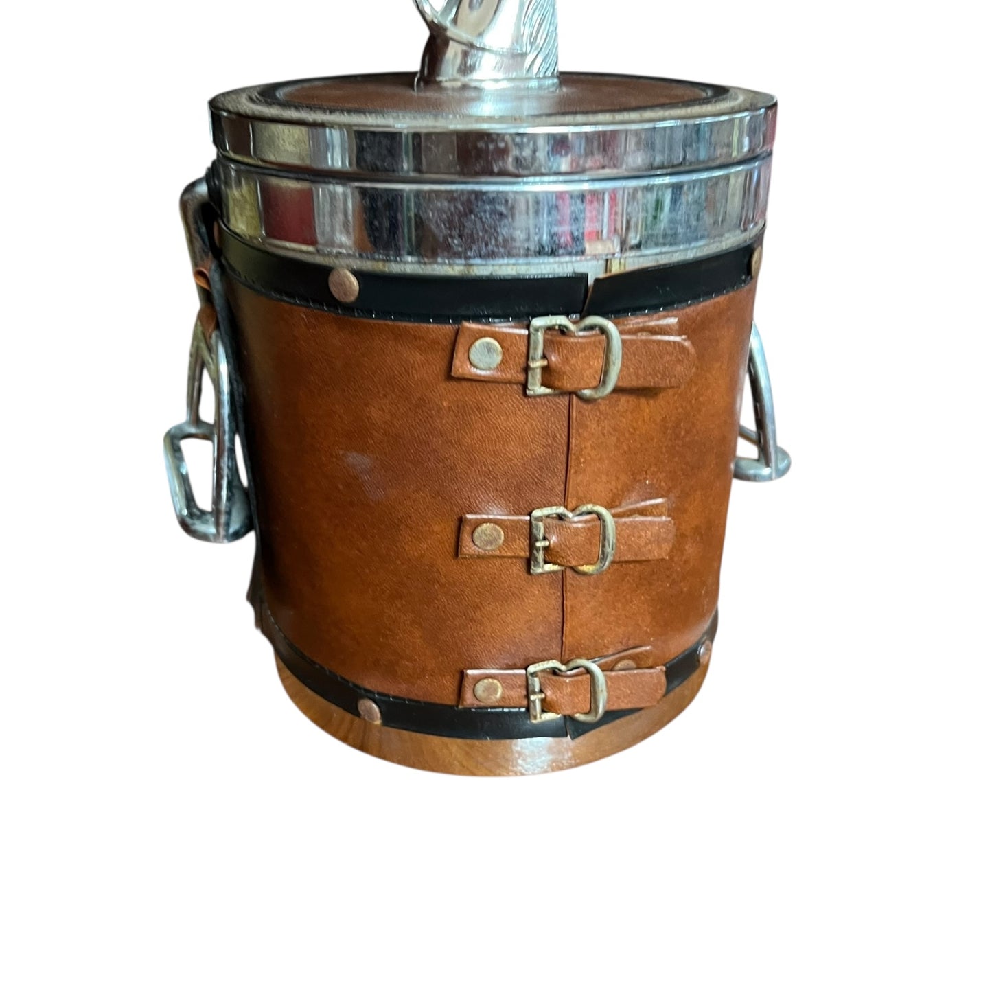 Equestrian Ice Bucket – Horse Head Lid & Vinyl Wrap