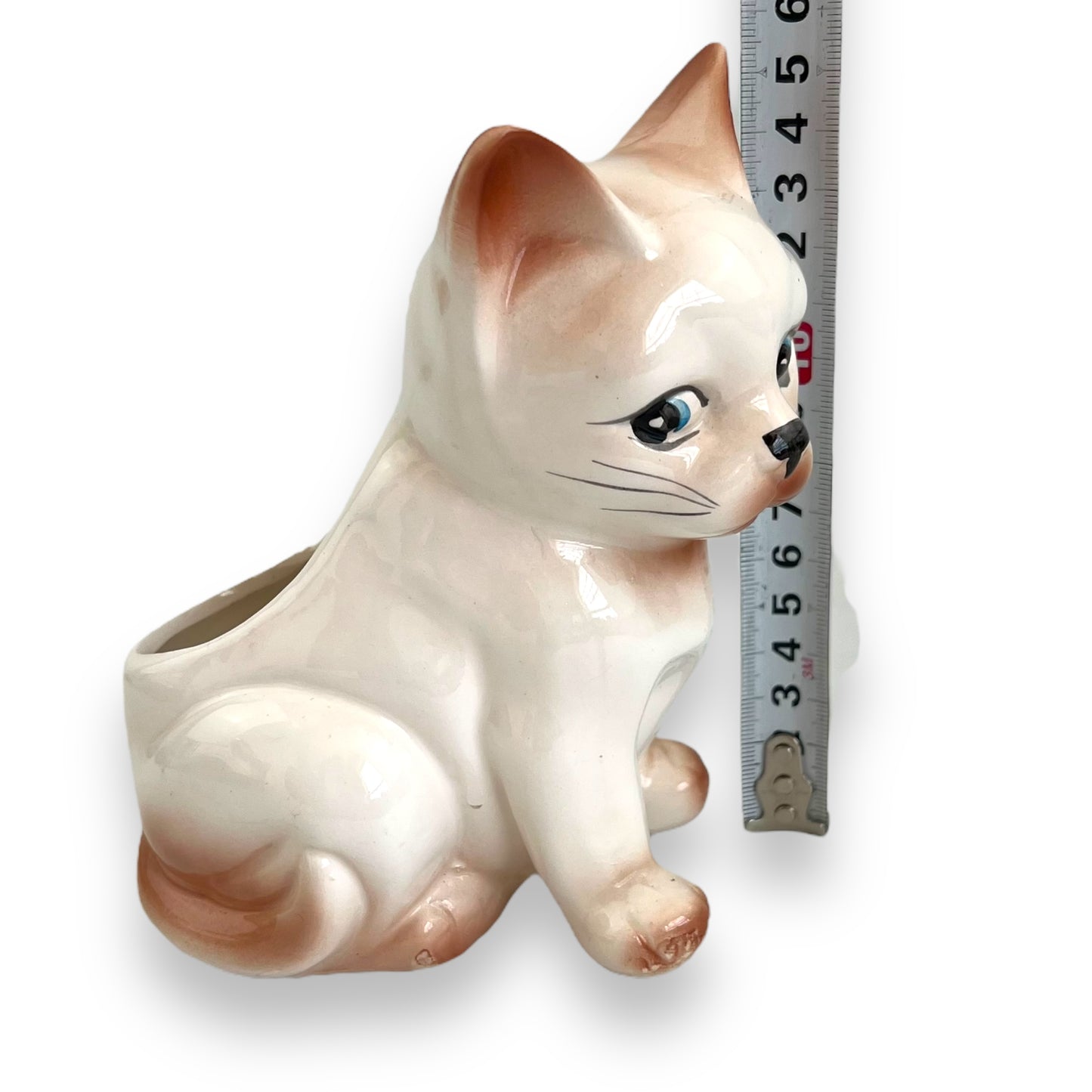 White Cat Plant Pot