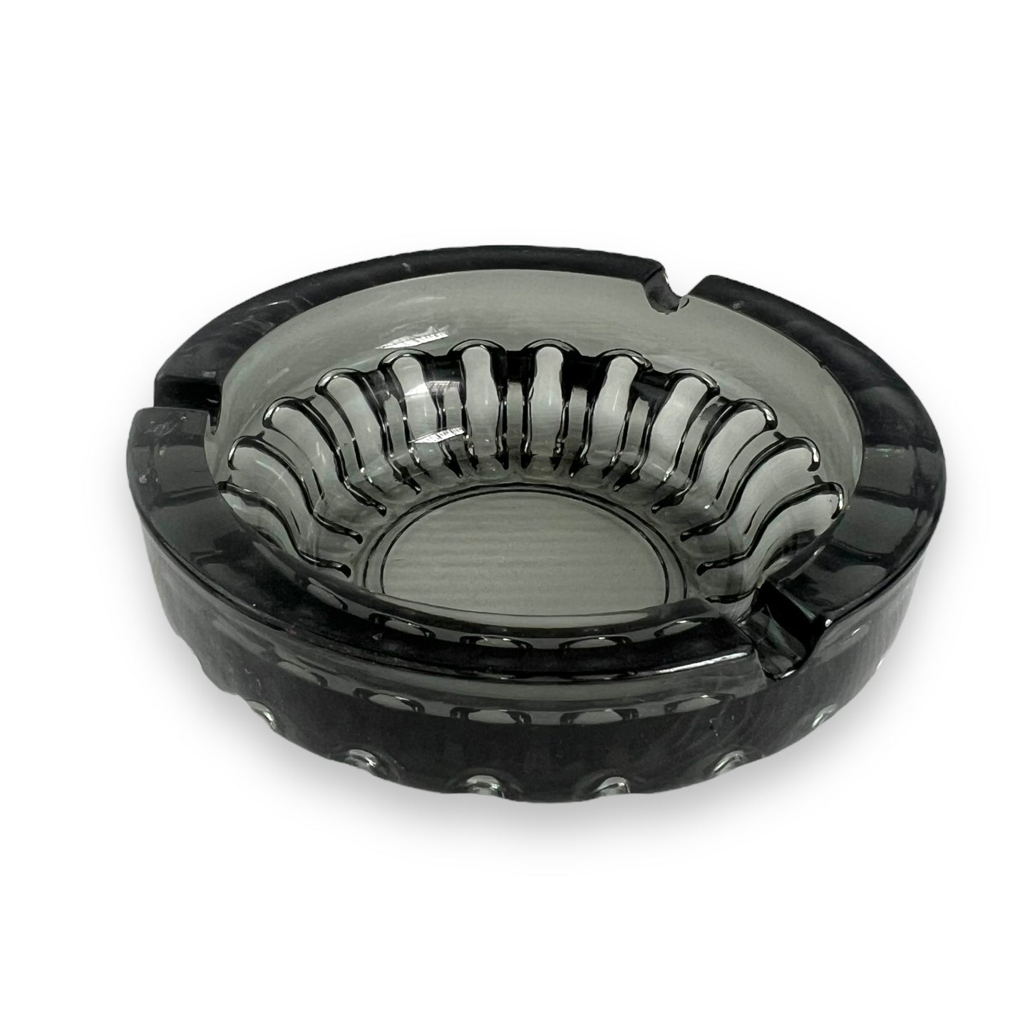 Black glass Ashtray