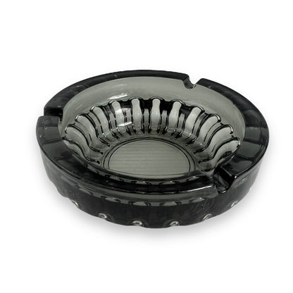 Black glass Ashtray