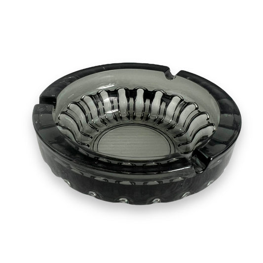 Black glass Ashtray