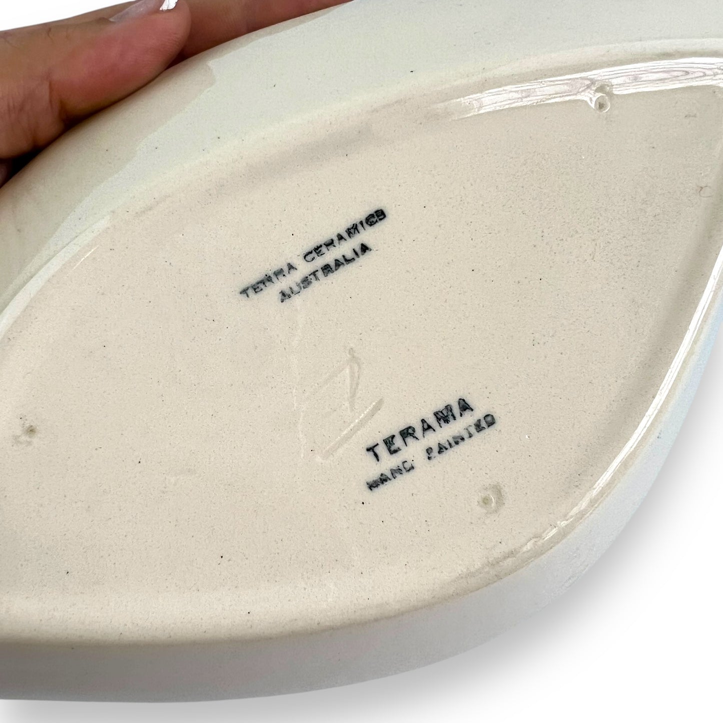 Terra Ceramics Australia Pottery Terama Hand Painted Retro Daisy Dish