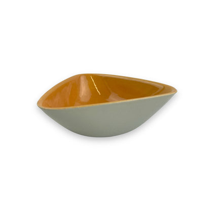 Grey & Orange Triangle Bowl