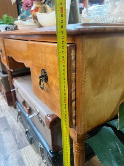 Timber Dressing Table / Hall Console with Mirror