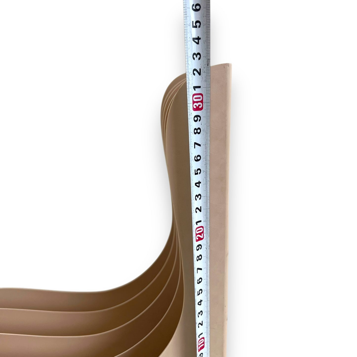 Audio Sonic Record Library Beige Plastic Storage Holder