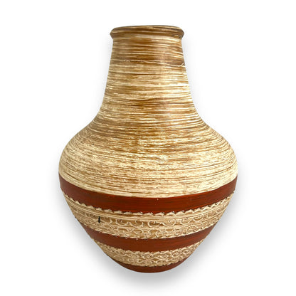 German Pottery Vase with Handle Stamp 316 on base