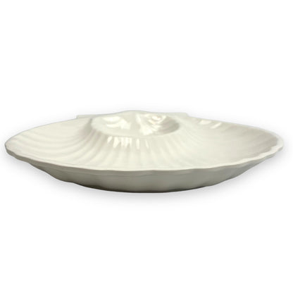 White large shell plate