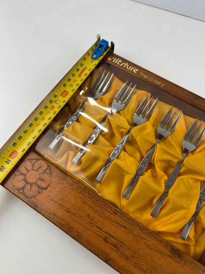 Wiltshire Dessert Fork Set in Box