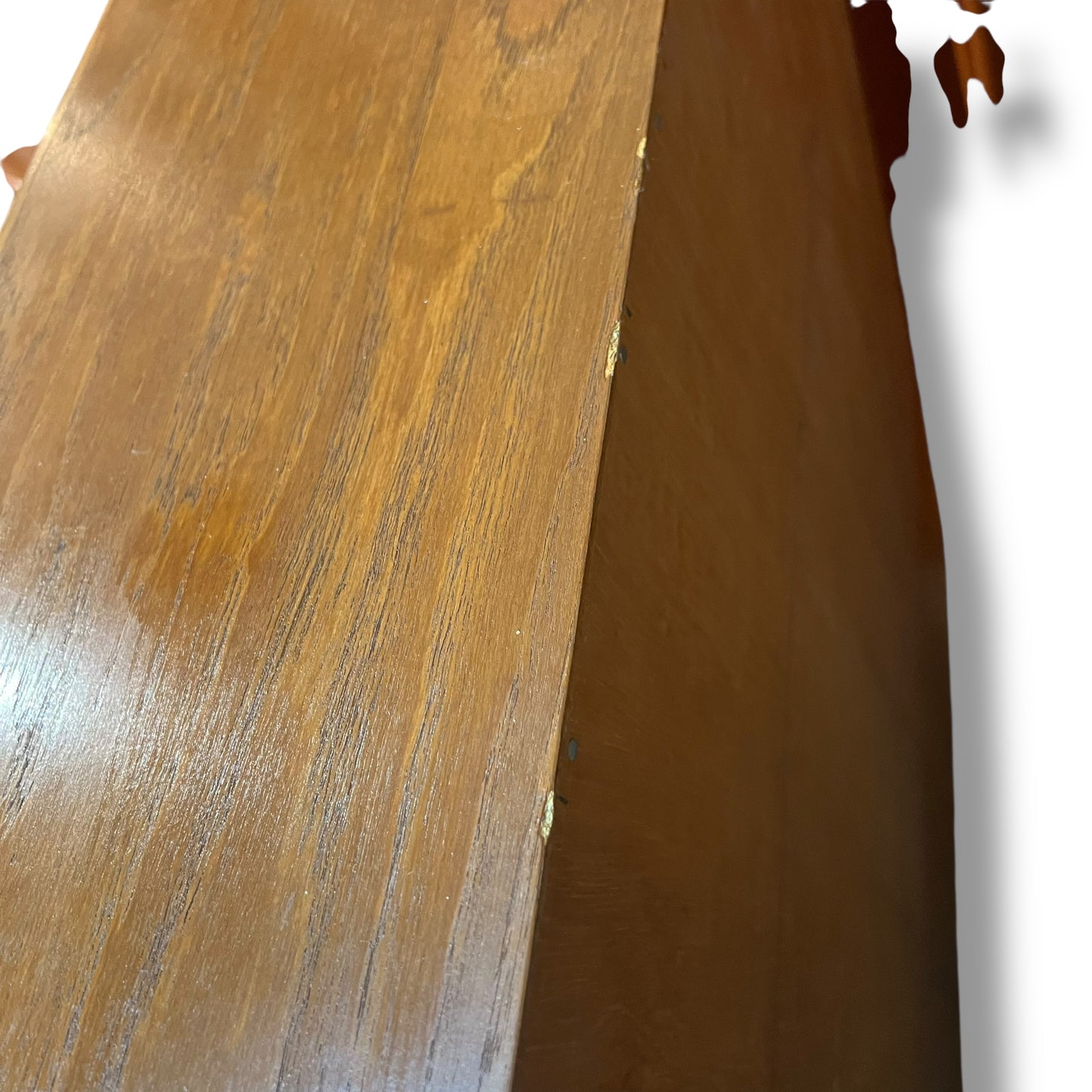 Mid-Century Teak Veneer Bureau Writing Desk & Bar Cabinet by Noblett Furniture