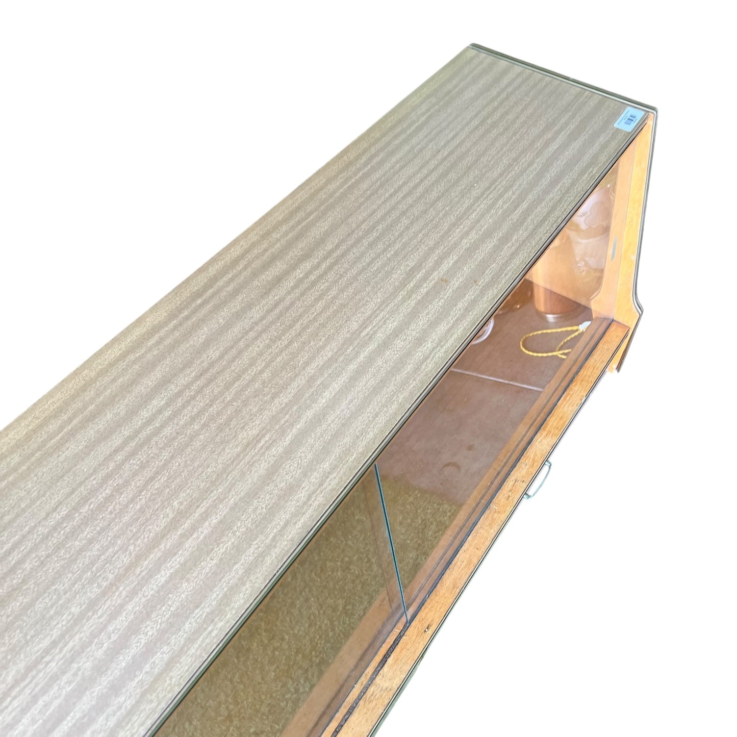 Laminate Sideboard with glass sliding doors and two drawers
