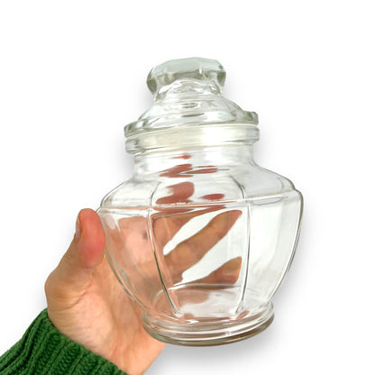 Clear Glass Jar with suction lid